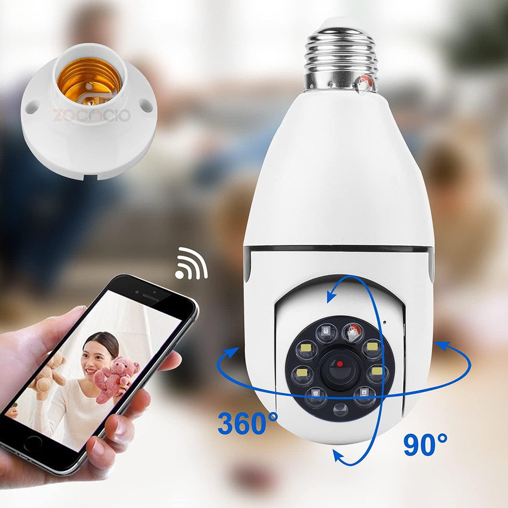 Miniatura 4 de Bombilla Cámara De Vigilancia Wifi hogar